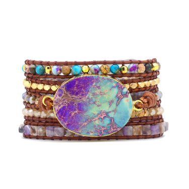 Intense Emperor Jasper Wrap Bracelet-Your Soul Place